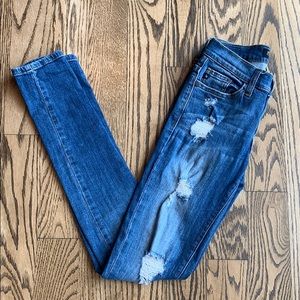Judy Blue Skinny Distressed Denim Jeggings